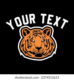 TIGER LOGO FOR UNIERSITY HIGH SCHOOL CLUB