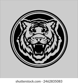 Tiger Logo vector art illustration design 