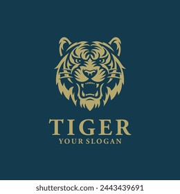 Tiger logo vector. EPS 10 editable vector