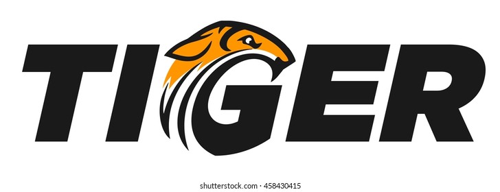 tiger logo vector illustration. 