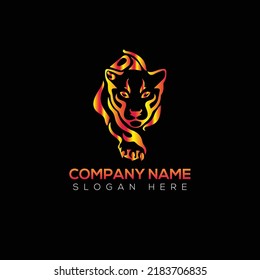 Tiger-Logo, Vektorgrafik-Design 