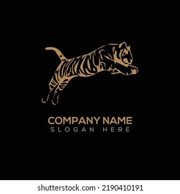 Tiger logo vector illustration design