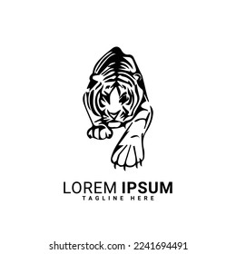 Tiger logo vector illustration design
