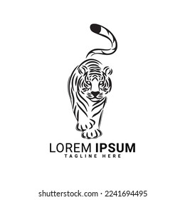 Tiger logo vector illustration design