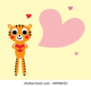 tiger love greeting