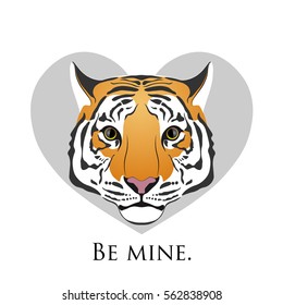 Tiger. Love tiger in heart.