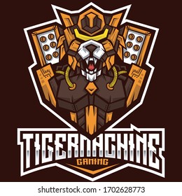 Tiger Machine Esport Logo Template
