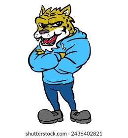 Tiger Mascot Animal vector illustration
