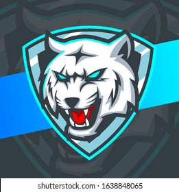 tiger mascot esport logo design