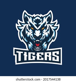 Tiger mascot esport logo. Illustration for Sport, Badge, Printing Design and Esport Team.