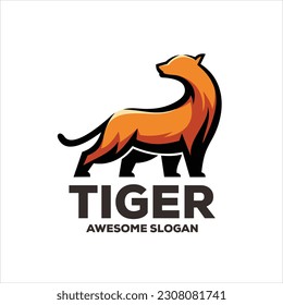 tiger mascot illustration logo design