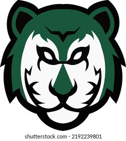 Tiger Mascot logo Design. Brave cat Face vector template. Tiger Head design for Logo, Tiger icon Sport Team logo design, Vector Template Illustration. Mascot Tiger Logo design for graphic work
