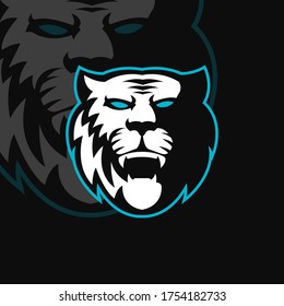 Tiger mascot logo design vector with modern illustration concept style for badge, emblem and t shirt printing. Angry tiger illustration for sport team