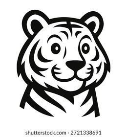 tiger mascot logo design vector template
