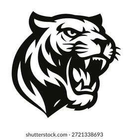 Plantilla de Vector de diseño de logotipo de mascota de tigre