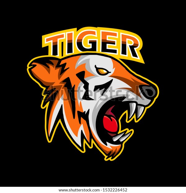 Tiger Mascot Logo Design Vector Modern Stock Vector (Royalty Free ...