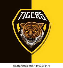 Tiger Mascot Logo Esport Illustration