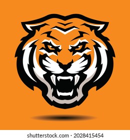 Tiger mascot logo icon for gamers