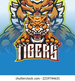 Tiger Mascot for Muay Thai Club : Layer Vector Illustration - Easy to Edit