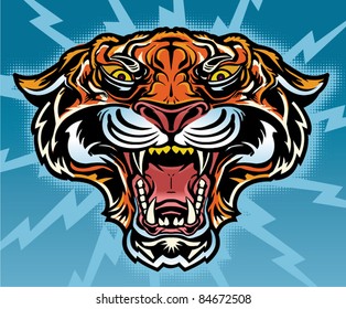 Tiger Mascot Tattoo