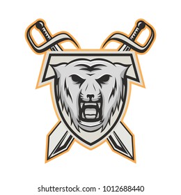 Tiger mascot vector logotype head predator illustration emblem isolated sign sport