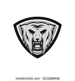 Tiger mascot vector logotype head predator illustration emblem isolated sign sport