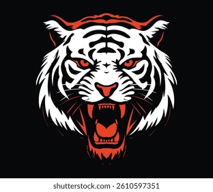 Tiger Mask Vector, Tiger Face, Tiger T shirt Design