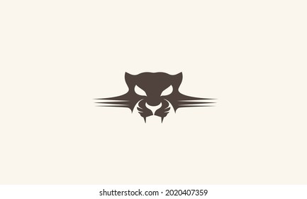 Tiger Minimal Vector Logo Design Stock Vector (Royalty Free) 2020407359 ...