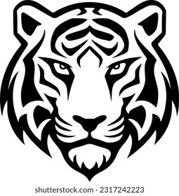 Tiger - Minimalist and Flat Logo - Vector illustration