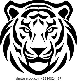 Tiger | Minimalist and Simple Silhouette - Vector illustration