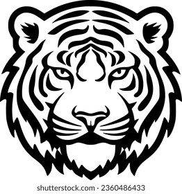 Tiger | Minimalist and Simple Silhouette - Vector illustration