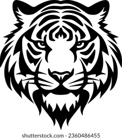 Tiger | Minimalist and Simple Silhouette - Vector illustration