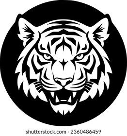 Tiger | Minimalist and Simple Silhouette - Vector illustration