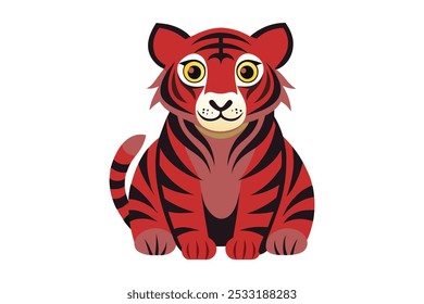 Tiger mix color vector style commercial file