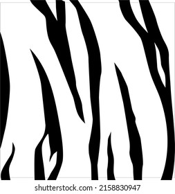 Tiger Motifs Pattern On Blackwhite Animal Stock Vector (Royalty Free ...