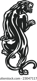 TIGER OLD SCHOOL IMAGE DESIGN ILLUSTRATION