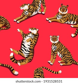 虎 柄 のイラスト素材 画像 ベクター画像 Shutterstock