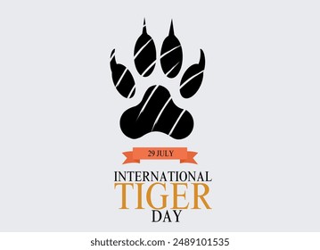 Tiger Palm Symbol - Raising Awareness about International Tiger Day Celebrated on July 29