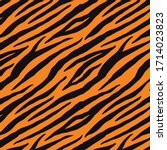 Tiger Pattern Background Design Template