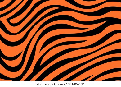 tiger pattern background illustration vector