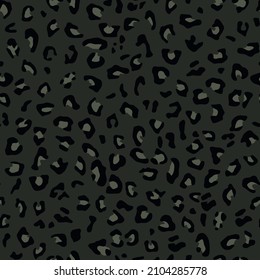 Tiger pattern in dark color. Animal camouflage.