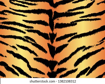 Tiger pattern design funny drawing pattern