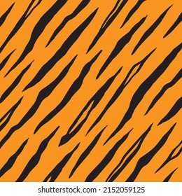 Fondo de rayas dibujado a mano con patrón de tigre.
