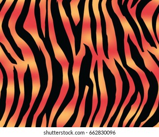 Tiger pattern, print, stripes, skin, texture, design, decor, illustration, wallpaper, background, seamless, vector, isolated