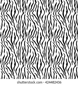 Tiger pattern seamless vector background