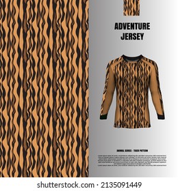 TIGER PATTERN SUBLIMATION FOR JERSEY ETC