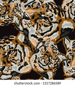 tiger pattern vector