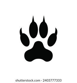 Tiger Paw Print Vector Illustration