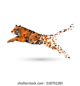 Tiger of polygons