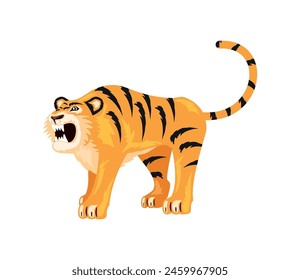 tiger predator design isolated vector